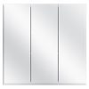 Glacier Bay 30-3/8 in. W x 30 in. H Frameless Surface-Mount Tri-View Bathroom