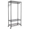 Oceanstar Adjustable Shelves with Hooks Garment Rack