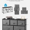 Drawer Dresser Storage Organizer 5-Drawers for Closet, Sturdy Steel Frame