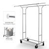 Simple Trending Double Rail Clothes Garment Rack