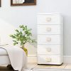 Nafenai 5 Plastic Storage Drawers Cart, Organizer Unit for Bedroom