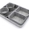 Welaxy Office Drawer Organizers Trays Felt Storage Bins Drawers