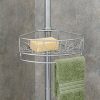 iDesign Twigz Bathroom Constant Tension Corner Shower Caddy for Shampoo