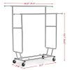 Yaheetech Commercial Grade Garment Rack Rolling Collapsible Rack