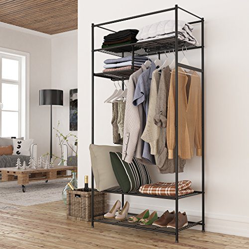 LANGRIA Heavy-Duty Zip Up Closet Shoe Organizer