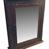 24" W x 30" H Rustic Mission Medicine Cabinet/Surface Mount/Dark Finish