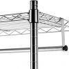 AmazonBasics Double Hanging Rod Garment Rolling Closet Organizer Rack