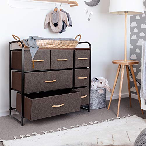 TUSY Drawer Dresser Storage Tower, Organizer Unit for Bedroom