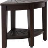 AquaTeak 15.5" Kai Corner Mocha Teak Shower Bench