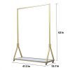 FURVOKIA Modern Simple Heavy Duty Metal Rolling Garment Rack
