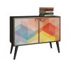 Manhattan Comfort Avesta Double Side Table 2.0 Collection Free Standing