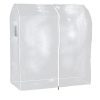 HANGERWORLD 3 Clear 4ft Showerproof Zip Clothes Rail Cover