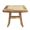 EcoDecors Satori Shower Stool, Natural