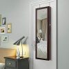 SONGMICS 6 LEDs Jewelry Cabinet Lockable Wall/Door Mounted Jewelry