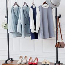 Clothes Racks, Industrial Pipe Style Rolling Garment Racks