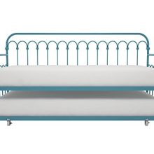 Novogratz Bright Pop Metal Bed, Adjustable Height for Under Bed Storage