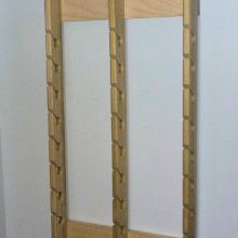 Stoughton’s Woodsmith Triple Poplar Baseball Cap Rack – Store and Display 24 Caps with Style