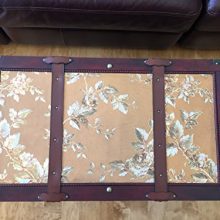 Styled Shopping Gold Leaves Medium Wood Storage Trunk Wooden Treasure Chest