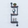 Industrial Pipe Shelves: Retro Wall-Mounted Shelving for Vintage Steampunk Style
