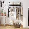LANGRIA Compact Free-Standing Garment Rack Made of Sturdy Iron