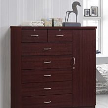 Hodedah Drawer Jumbo Chest, Five Large Drawers