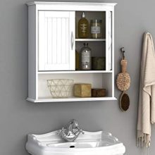 Spirich Home Bathroom Cabinet Wall Mounted with Doors