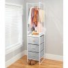mDesign Modular Closet Organizer System Storage Unit