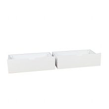 Max & Lily Solid Wood Under Bed Storage Drawers, White