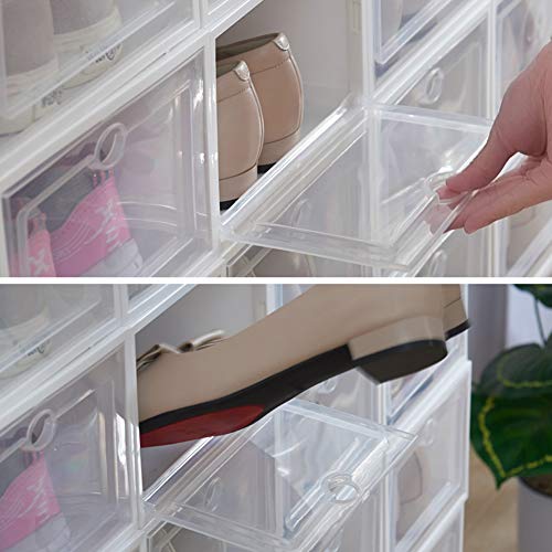 IRONLAND 12-Pack Stackable Storage Boxes – Quick Assembly, Space-Saving, and Stylish