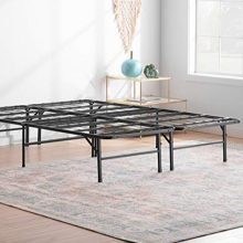 Linenspa 14 Inch Folding Metal Platform Bed Frame - 13 Inches of Clearance