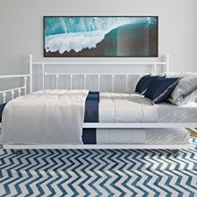 DHP Manila Metal Daybed and Trundle, Full Size Daybed and Twin Size Trundle