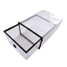 WANLECY 20 Pack Push Drawer Type Stackable Shoe Box Case