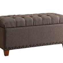 Tufted Storage Bench Mocha