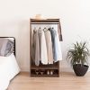 IRIS USA Kid's Clothing Garment Rack, Dark Brown