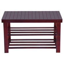 Tidy Up Your Entryway – Denzar 3-Tier Bamboo Shoe Rack with Cushion Seat