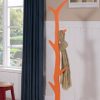 King's Brand Contemporary Tree Style Wood Coat and Hat Rack Stand