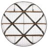 Stone & Beam Rustic Round Metal Mesh Hanging Wall Shelf Unit