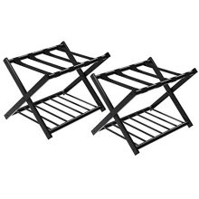 SONGMICS Luggage Rack Black
