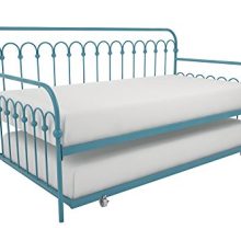 Novogratz Bright Pop Metal Bed, Adjustable Height for Under Bed Storage