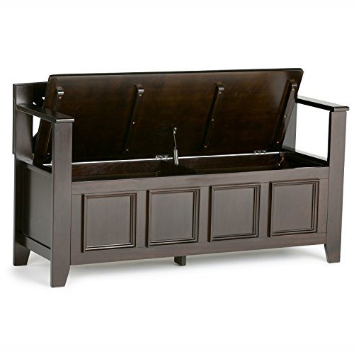 Amherst Solid Wood 48 inch Wide Transitional Entryway Storage Bench