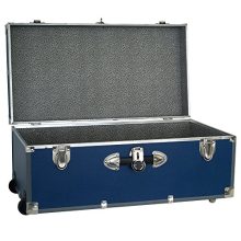 Seward Trunk Wheeled Footlocker, Blue