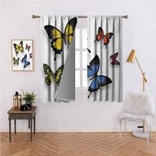 Mannwarehouse Butterfly Bedroom Curtain Various Colorful Butterflies
