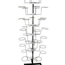Hat Display Rack Stand Freestanding Customizable Retail Cowboy Baseball