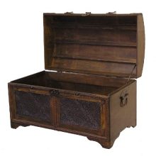 Styled Shopping Nostalgic Large Wood Storage Trunk Wooden Treasure Chest