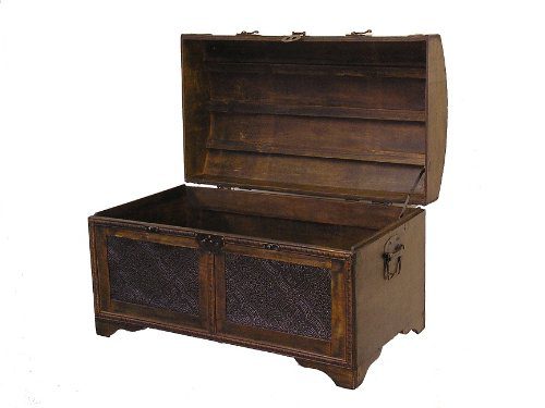 Styled Shopping Nostalgic Large Wood Storage Trunk Wooden Treasure Chest