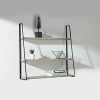 Industrial Floating Shelves Wall Mounted 3 Tiers Hanging Wall Shelf