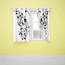 DONEECKL Doorway Curtain Butterfly Silhouette of Moth
