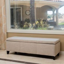 Elegant Fabric Storage Ottoman Bench – Versatile, Stylish & Functional