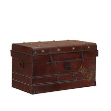 Household Essentials Steamer Classic Storage Trunk, Red