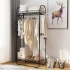 LANGRIA Compact Free-Standing Garment Rack Made of Sturdy Iron